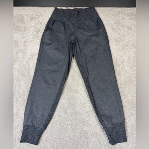 Athleta Venice Jogger Women’s Size XS Heather Charcoal High Rise Zip Pockets